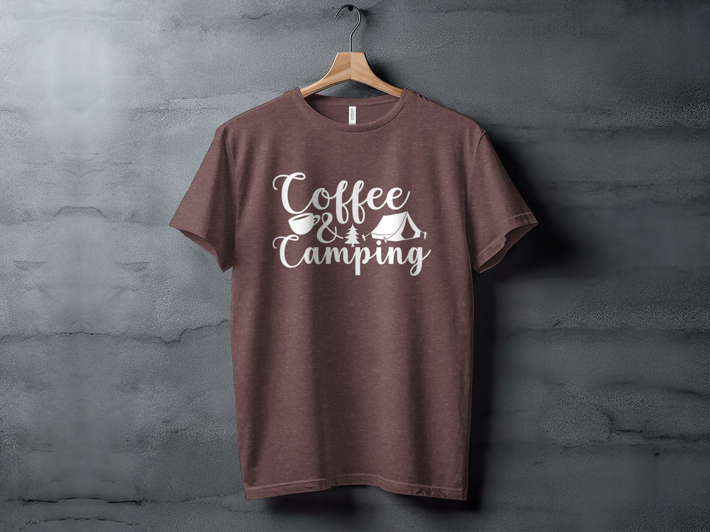 Coffee and Camping Graphic Design Great Outdoors T-Shirt T-Shirt - Outdoor & Adventure Collection - Mile Marker 16 Gear by Cloud 16 Clothing Co.