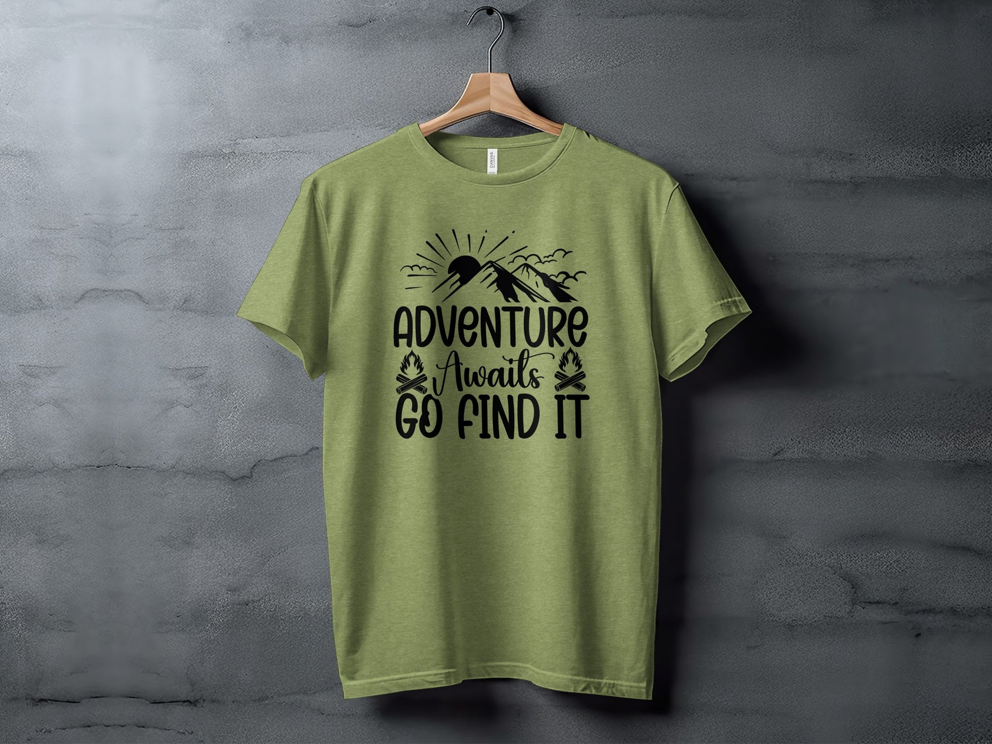 Adventure Awaits Go Find It Outdoorsy Graphic T-Shirt T-Shirt - Outdoor & Adventure Collection - Mile Marker 16 Gear by Cloud 16 Clothing Co.