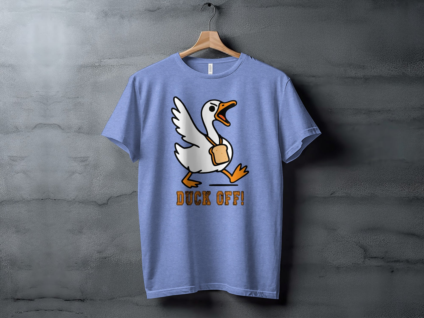 Hilarious Duck Off Shirt with Angry Duck Illustration