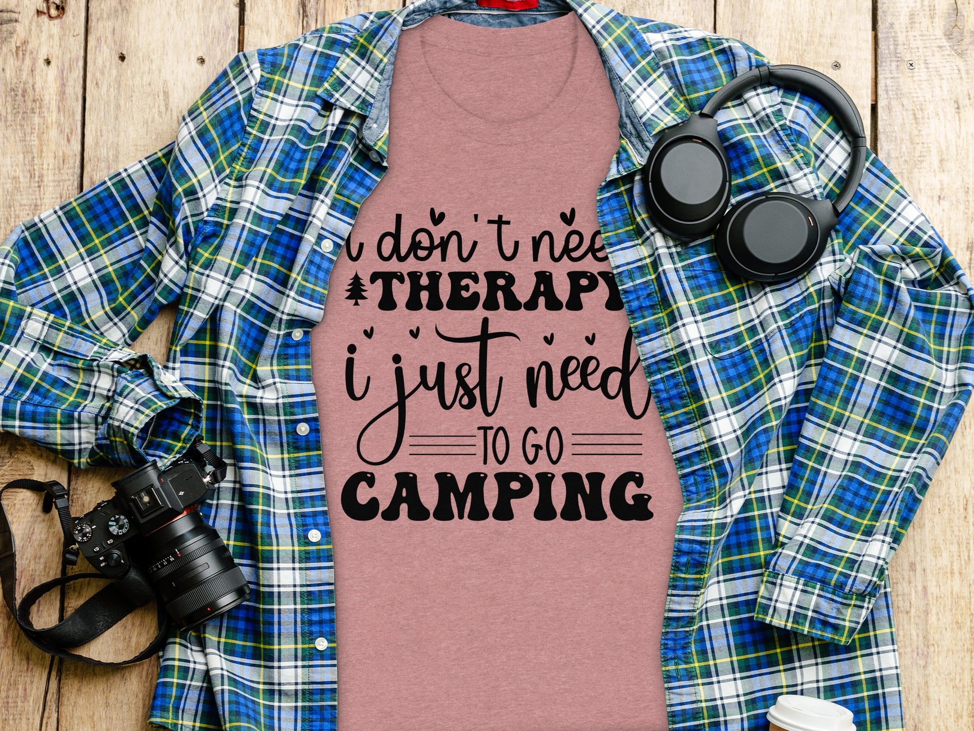 I Don't Need Therapy Just Camping Adventure T-Shirt T-Shirt - Outdoor & Adventure Collection - Mile Marker 16 Gear by Cloud 16 Clothing Co.
