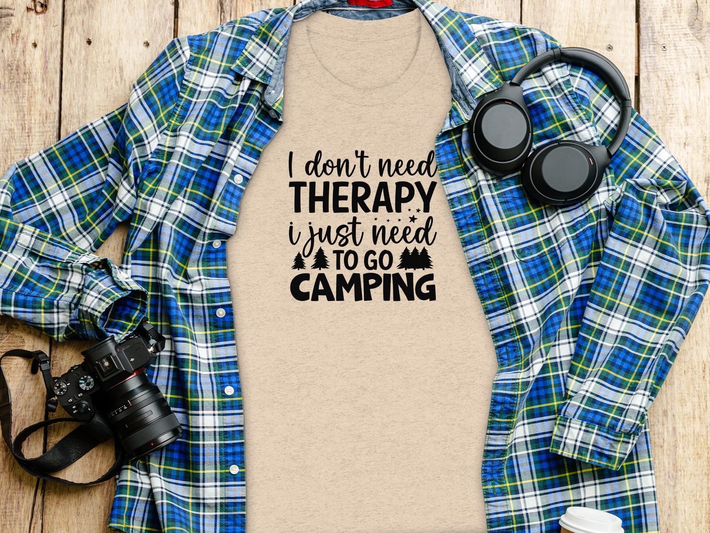 I Don't Need Therapy I Just Need to Go Camping T-Shirt T-Shirt - Outdoor & Adventure Collection - Mile Marker 16 Gear by Cloud 16 Clothing Co.