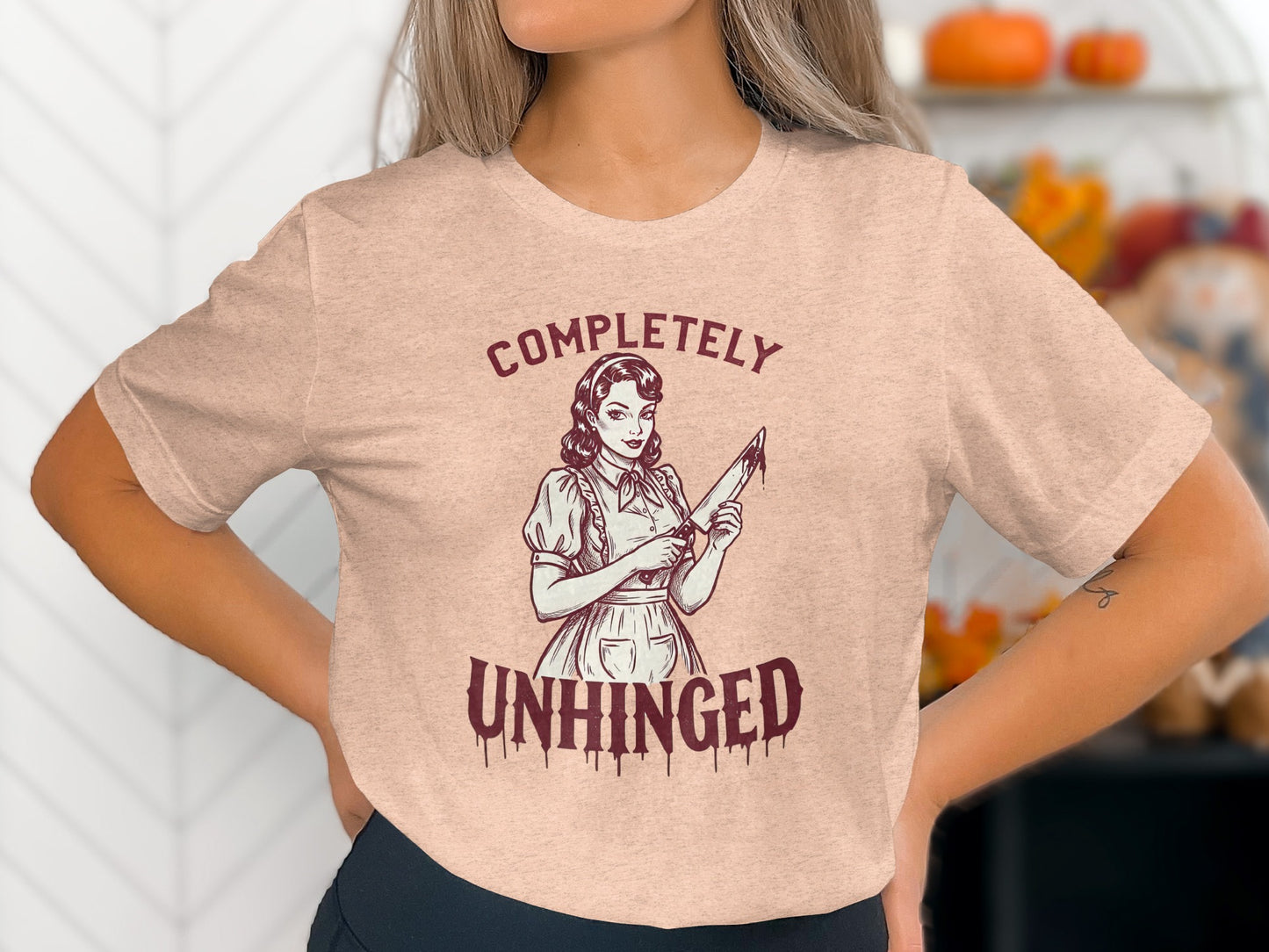 Completely Unhinged Graphic T-Shirt for Halloween