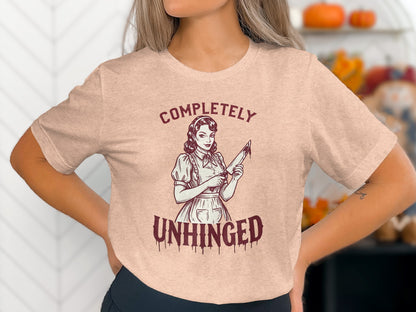 Completely Unhinged Graphic T-Shirt for Halloween