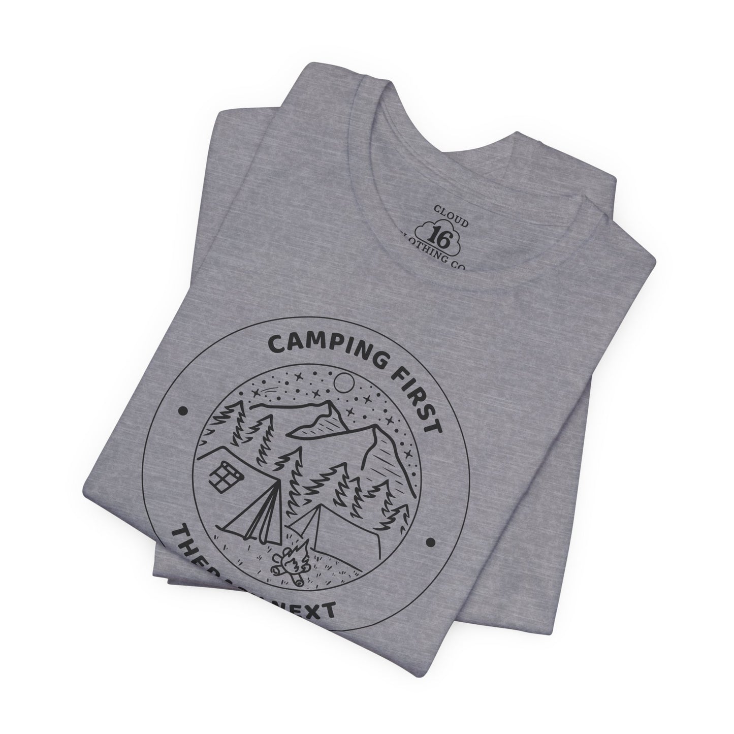 Camping Therapy Unisex T-Shirt - Nature Lover Gift for Outdoor Adventures