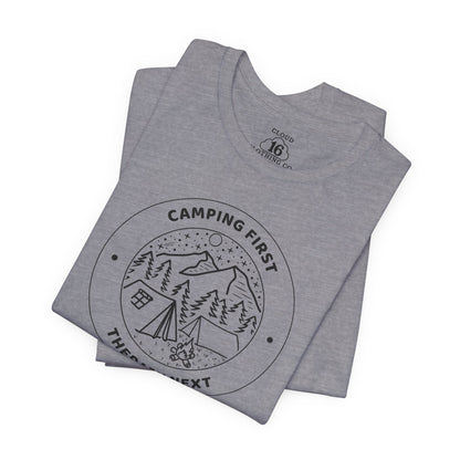 Camping Therapy Unisex T-Shirt - Nature Lover Gift for Outdoor Adventures