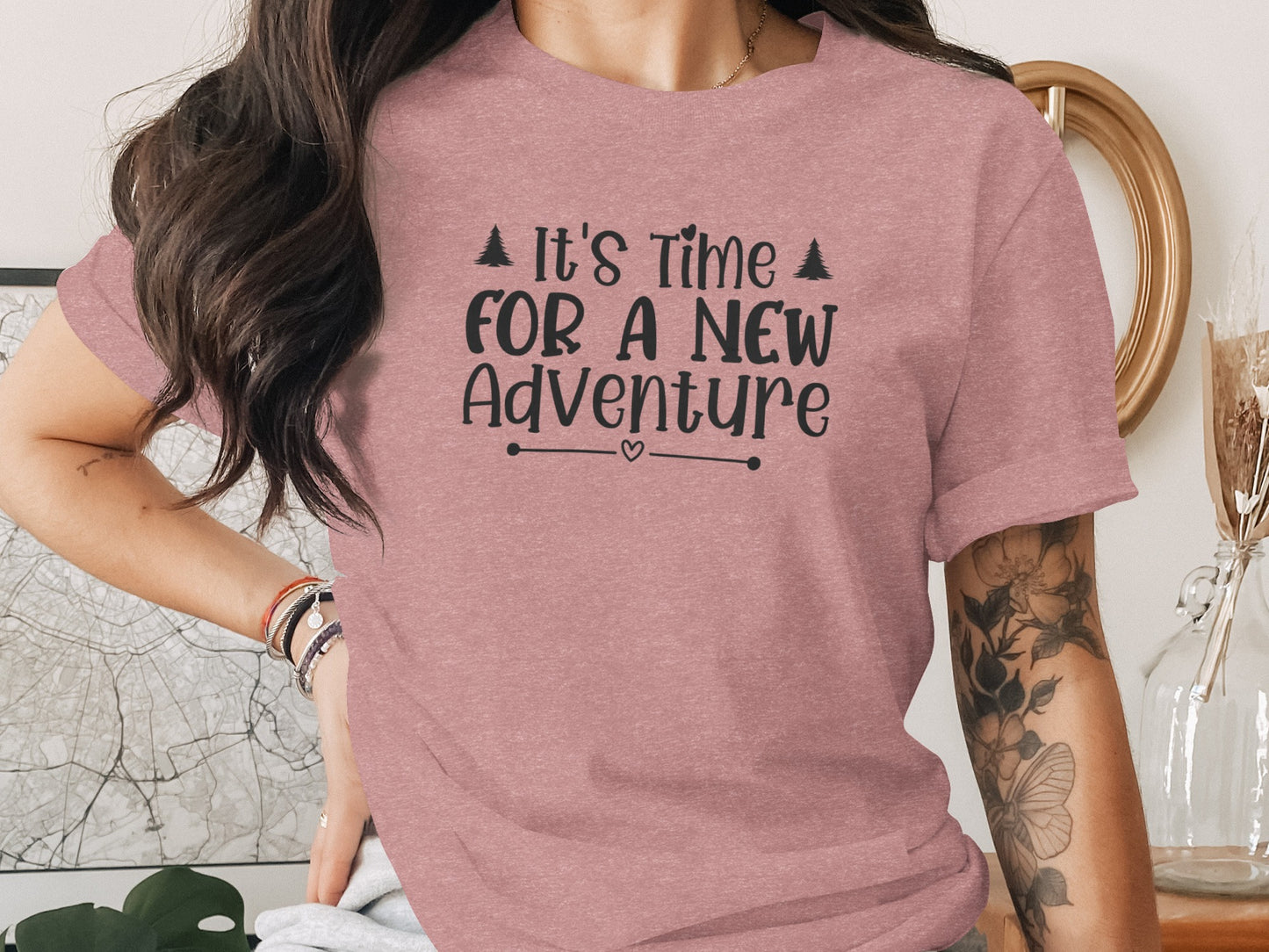 It's Time For A New Adventure Graphic Design T-Shirt T-Shirt - Outdoor & Adventure Collection - Mile Marker 16 Gear by Cloud 16 Clothing Co.