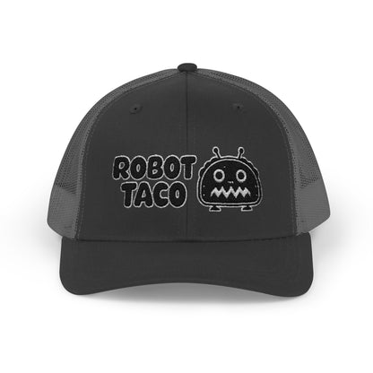 Robot Taco Snapback Trucker Cap - Fun Mesh Hat for Taco Lovers