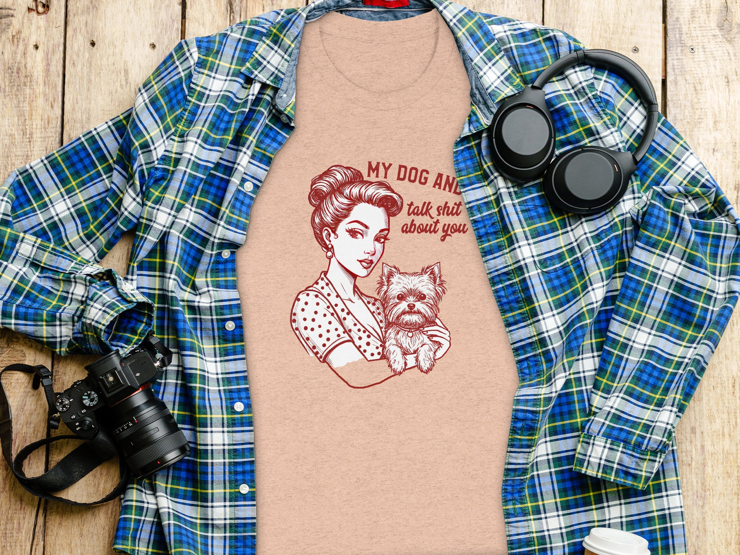 My Dog And I Talk About You Graphic Tee Shirt
