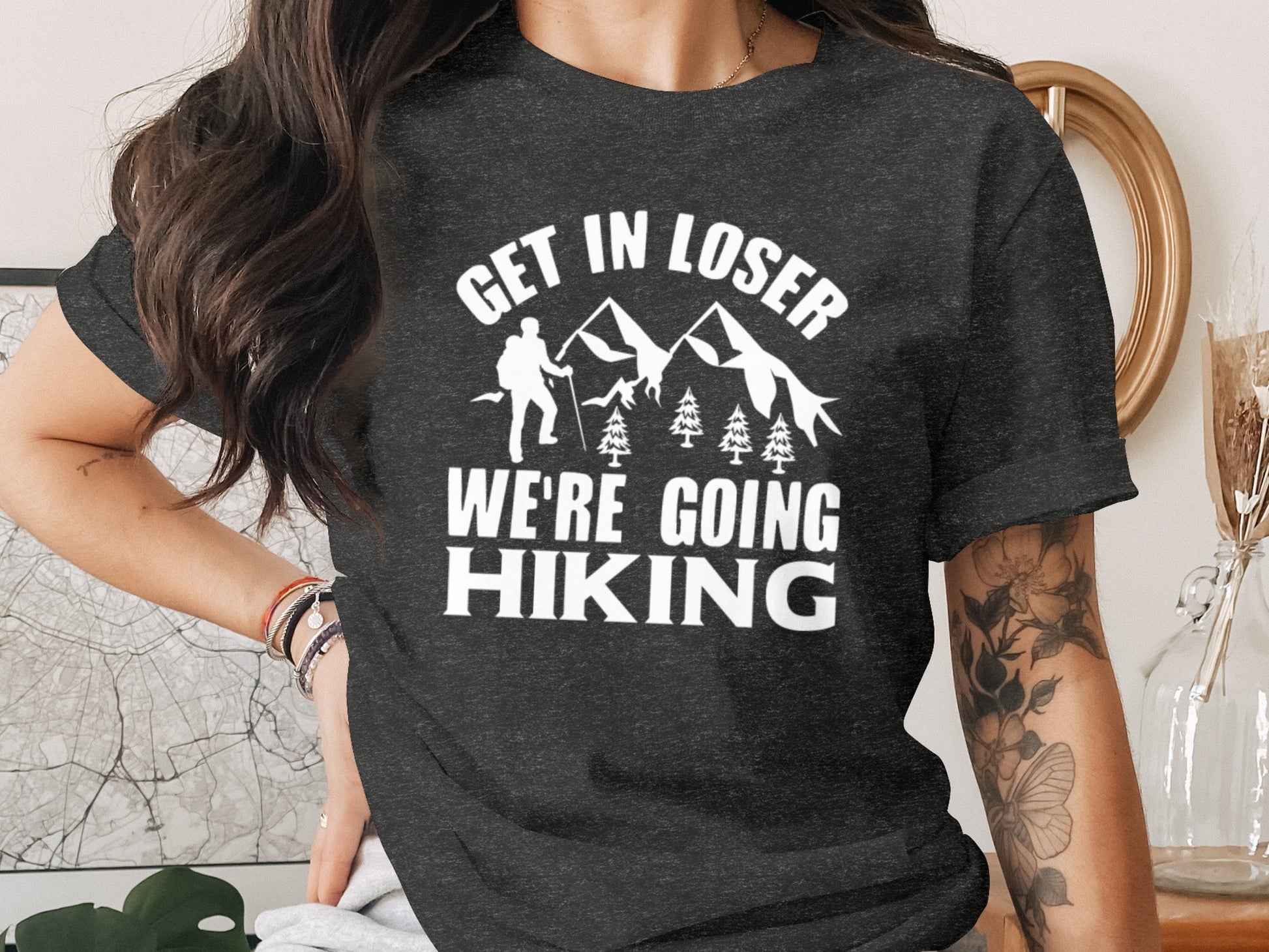 Get in Loser Were Going Hiking Funny Outdoor Trip T-Shirt T-Shirt - Outdoor & Adventure Collection - Mile Marker 16 Gear by Cloud 16 Clothing Co.