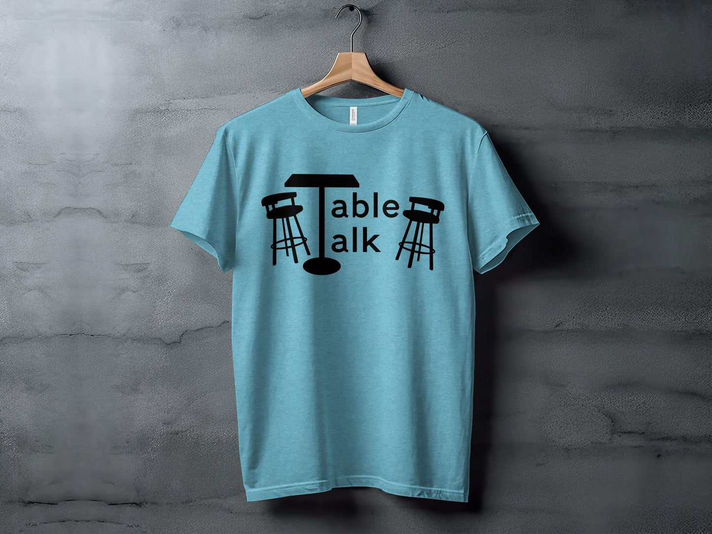 Unique Table Talk Graphic T-Shirt for Casual Wear