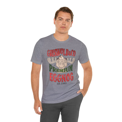 Griswold & Co. Premium Eggnog Christmas T-Shirt - Vintage Holiday Graphic Tee