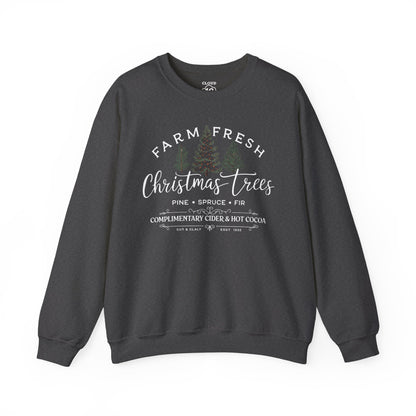 Farm Fresh Christmas Trees Crewneck Sweatshirt