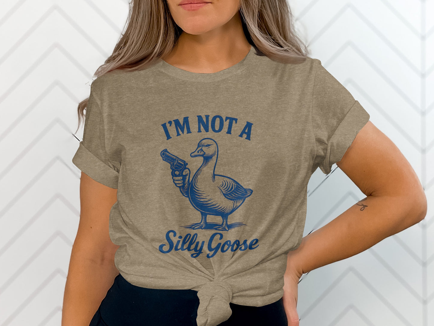 I'm Not a Silly Goose Funny Graphic T-shirt