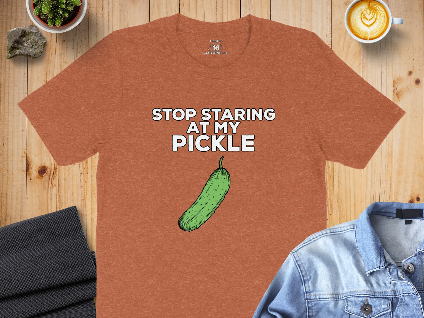 Stop Staring at My Pickle Graphic T-Shirt