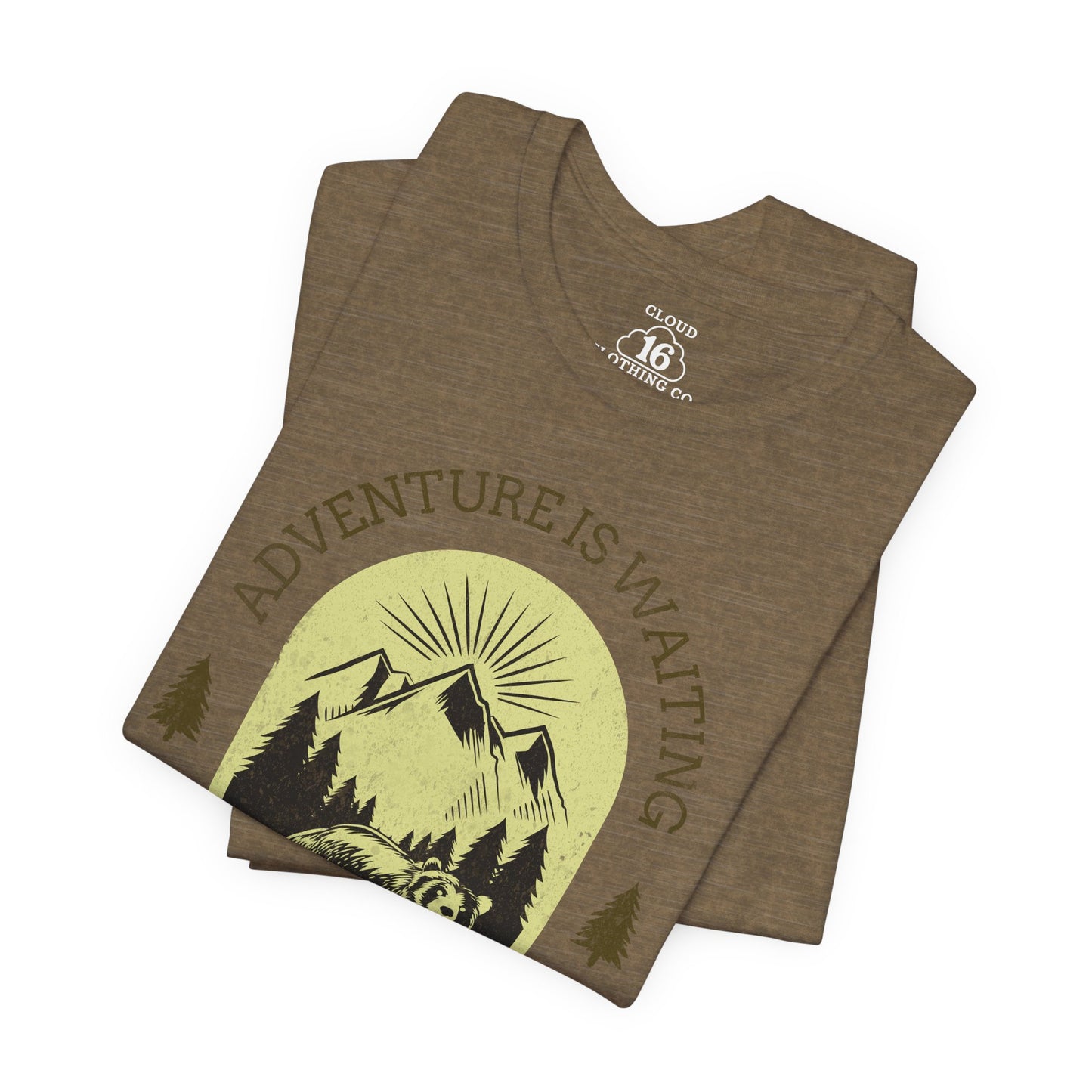 Adventure is Waiting Unisex Tee - Nature Lover Wilderness Hiking Shirt
