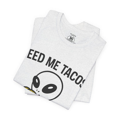 Alien Taco Lover T-Shirt - Funny UFO Foodie Tee for Taco Tuesday