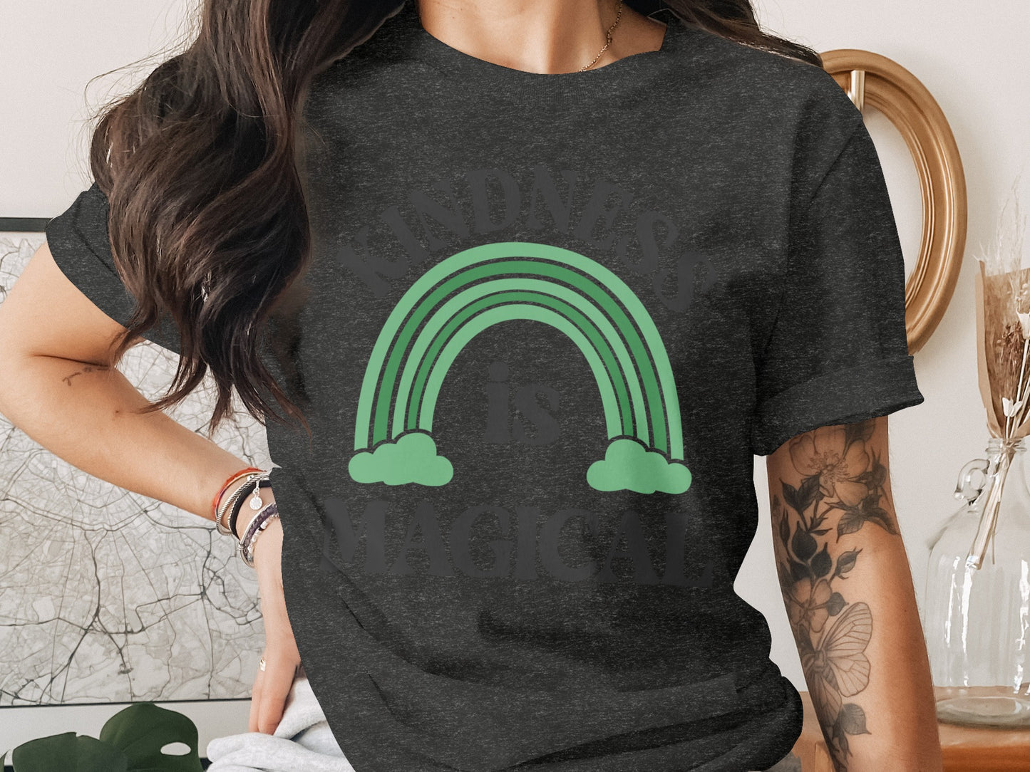 Kindness Is Magical Rainbow Graphic T-shirt Product