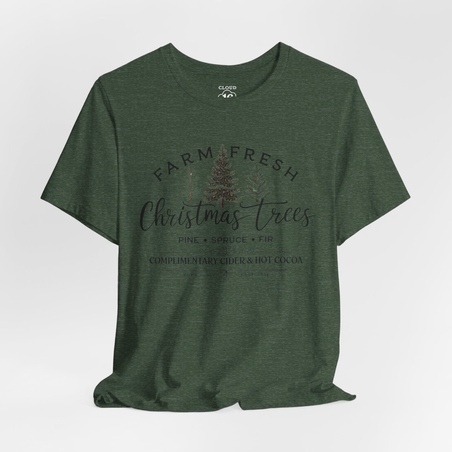 Farm Fresh Christmas Trees Unisex T-Shirt | Festive Holiday Tee