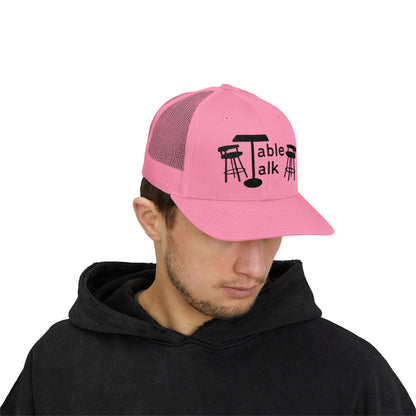 Table Talk Logo Embroidered Snapback Trucker Cap