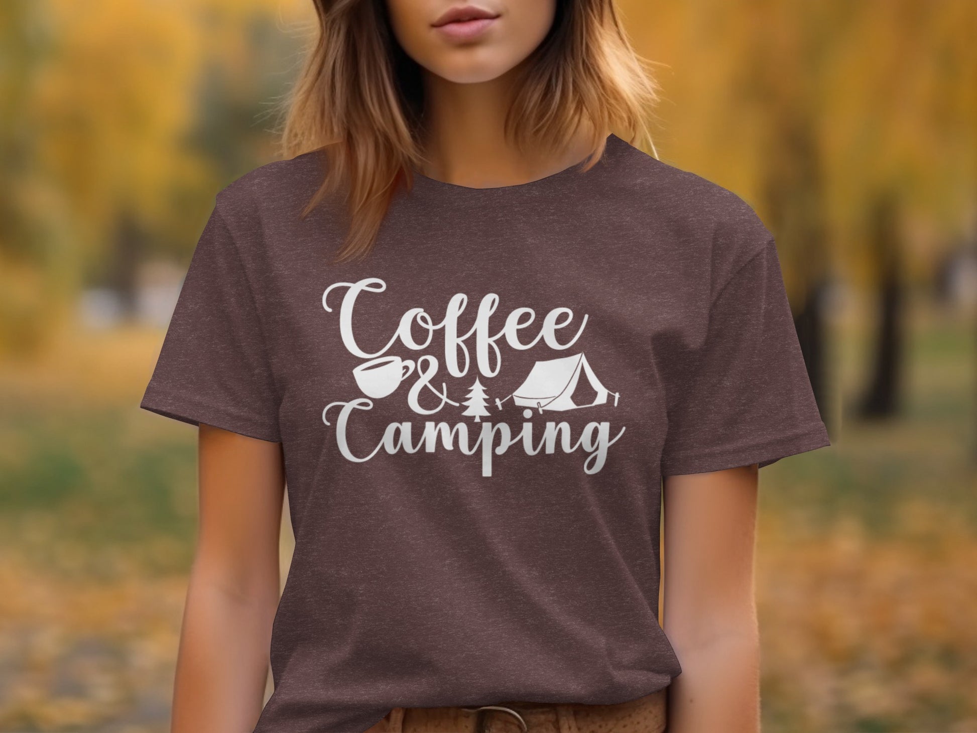 Coffee and Camping Graphic Design Great Outdoors T-Shirt T-Shirt - Outdoor & Adventure Collection - Mile Marker 16 Gear by Cloud 16 Clothing Co.