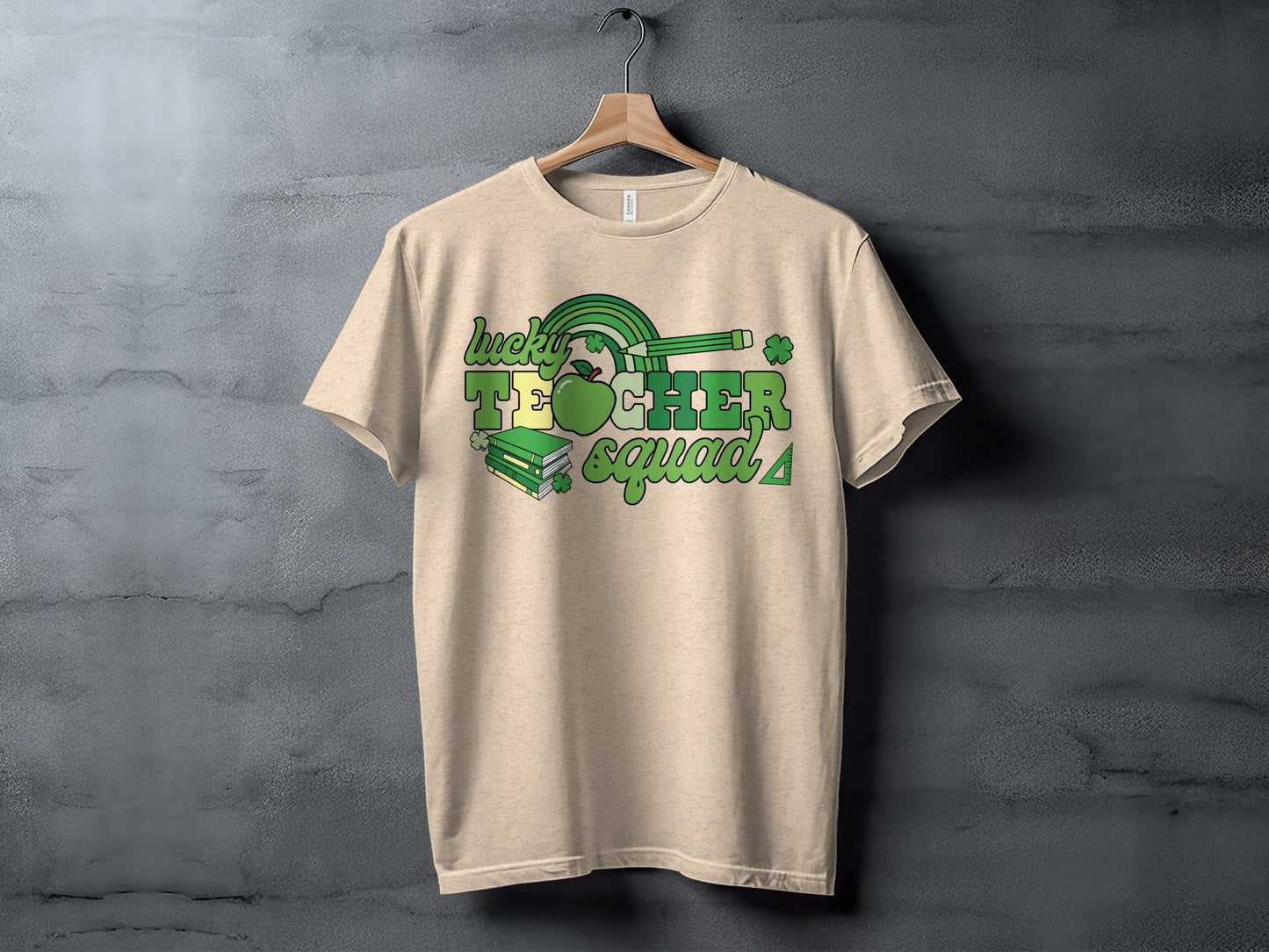 Lucky Teacher Squad Graphic T-Shirt for Educators