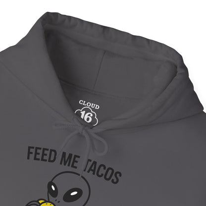 Alien Taco Lover Hoodie - Funny UFO Foodie Sweatshirt for Men & Women