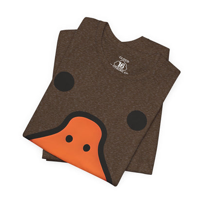 Quirky Duck Face T-Shirt - Funny Animal Graphic Tee for Duck Lovers