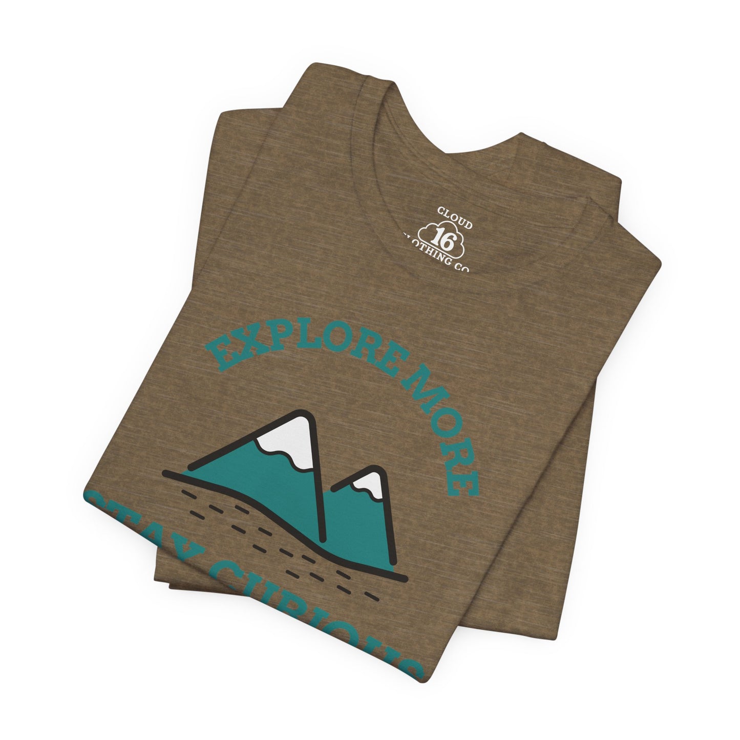 Explore More Stay Curious Adventure T-Shirt - Unisex Outdoor Hiking Tee