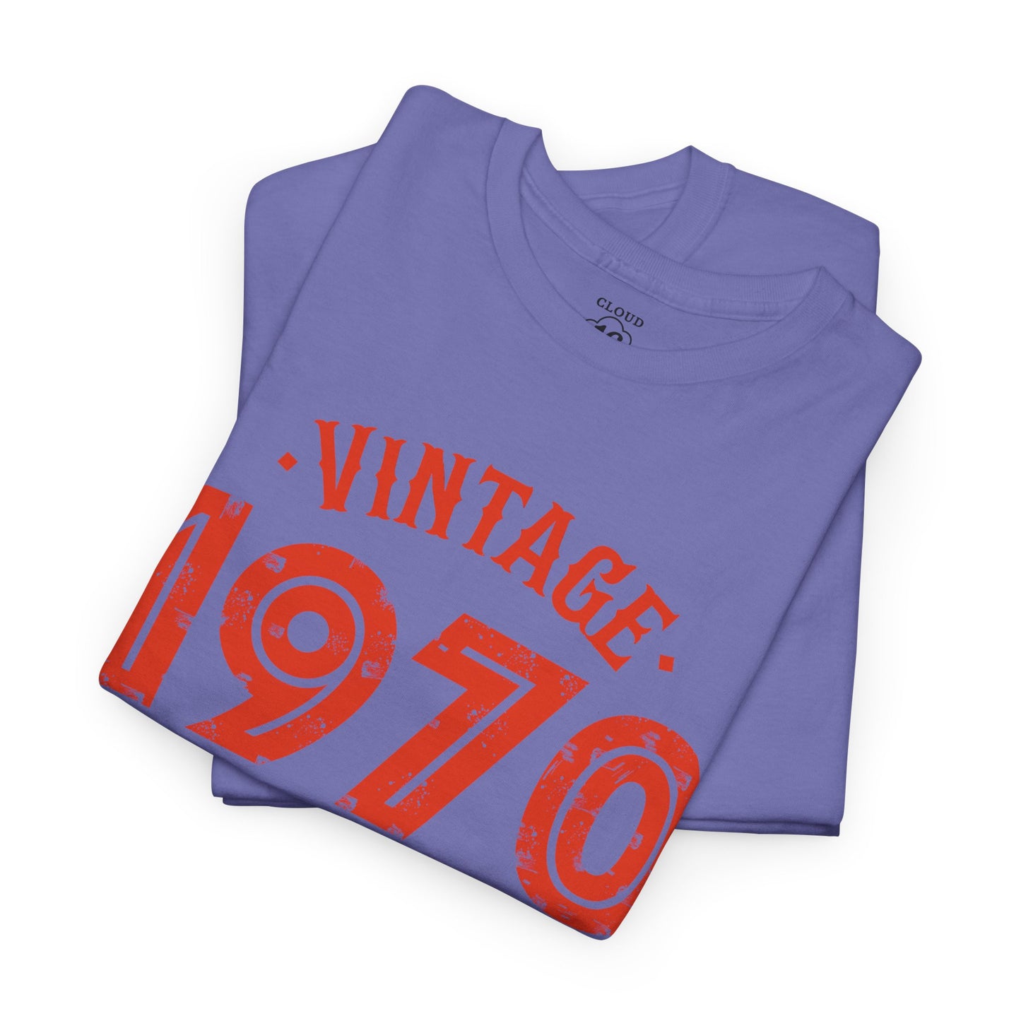 Vintage 1970 T-Shirt - Premium Unisex Heavy Cotton Retro Tee