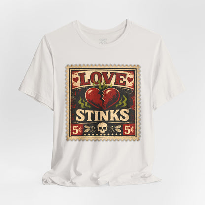 Love Stinks Postage Stamp Tee T-Shirt