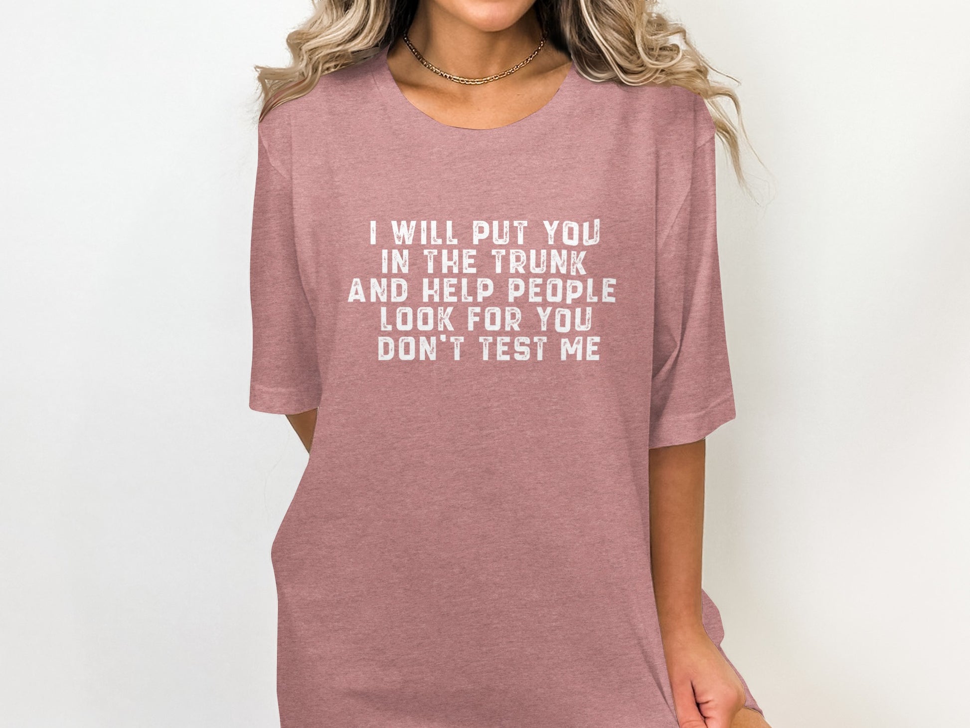I Will Put You In The Trunk Don't Test Me T-shirt