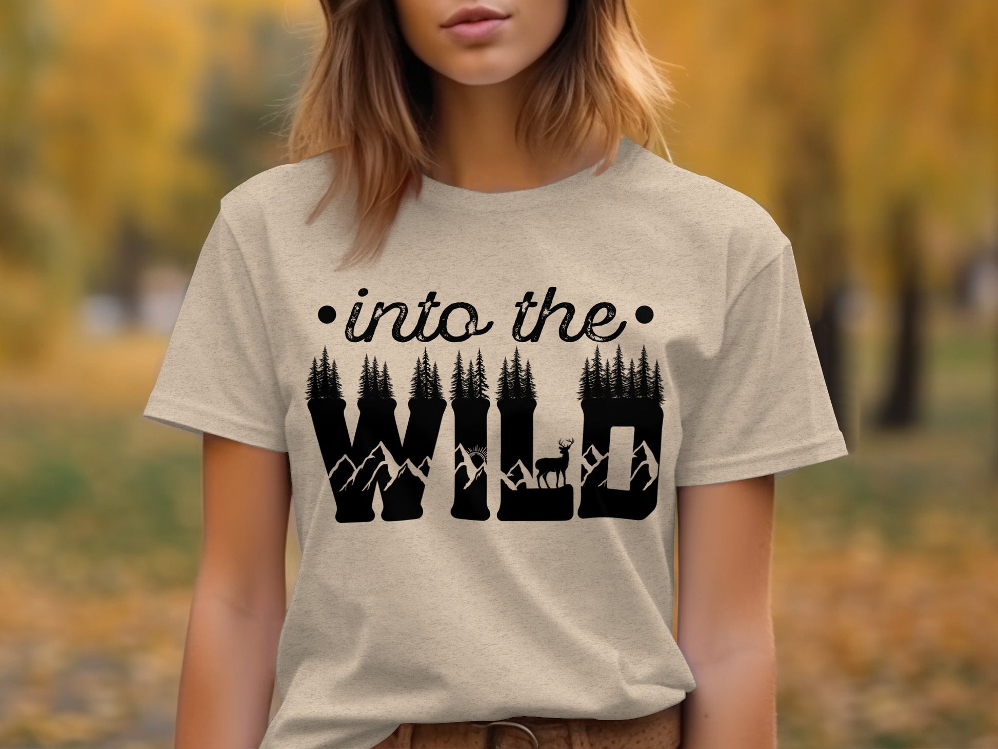 Into The Wild Outdoor Adventure Nature Inspired Graphic T-Shirt T-Shirt - Outdoor & Adventure Collection - Mile Marker 16 Gear by Cloud 16 Clothing Co.