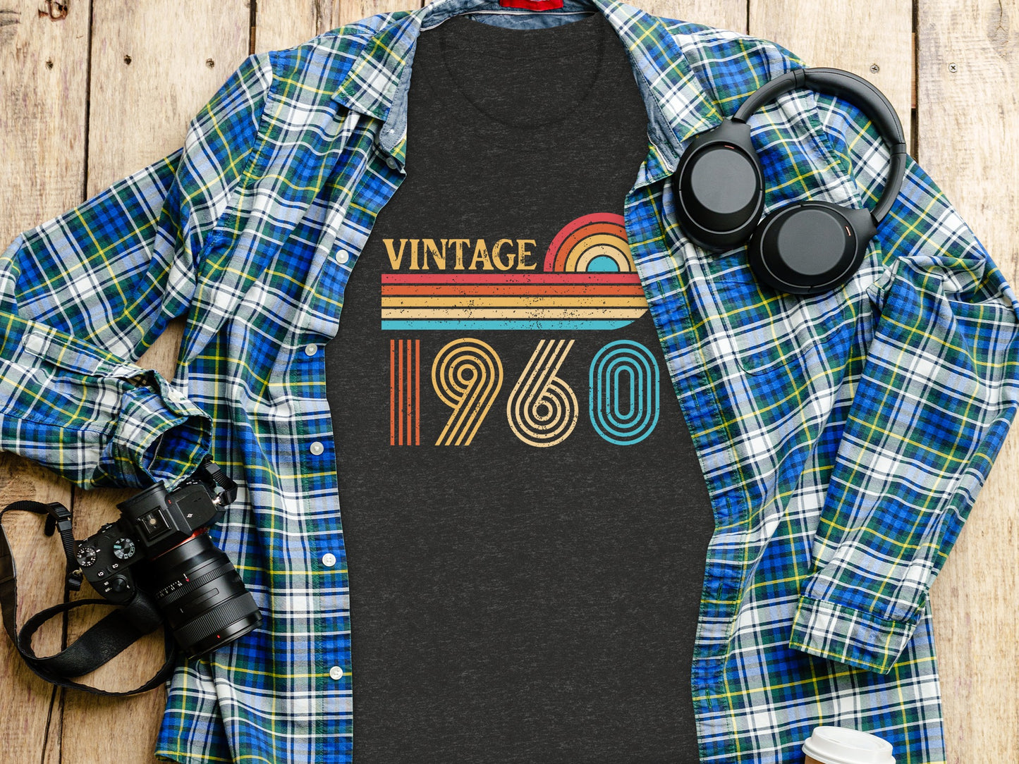Vintage 1960 Graphic Tee for Retro Style Enthusiasts