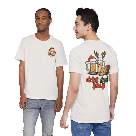 Scrappy Malone's Bar Christmas Tee — "Drink, Drank, Drunk" Holiday Shirt