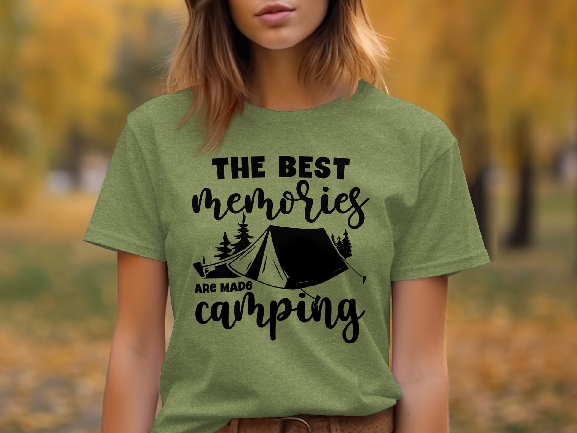 The Best Memories Are Made Camping Outdoors T-Shirt T-Shirt - Outdoor & Adventure Collection - Mile Marker 16 Gear by Cloud 16 Clothing Co.