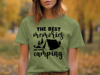 The Best Memories Are Made Camping Outdoors T-Shirt T-Shirt - Outdoor & Adventure Collection - Mile Marker 16 Gear by Cloud 16 Clothing Co.