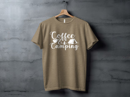 Coffee and Camping Graphic Design Great Outdoors T-Shirt T-Shirt - Outdoor & Adventure Collection - Mile Marker 16 Gear by Cloud 16 Clothing Co.