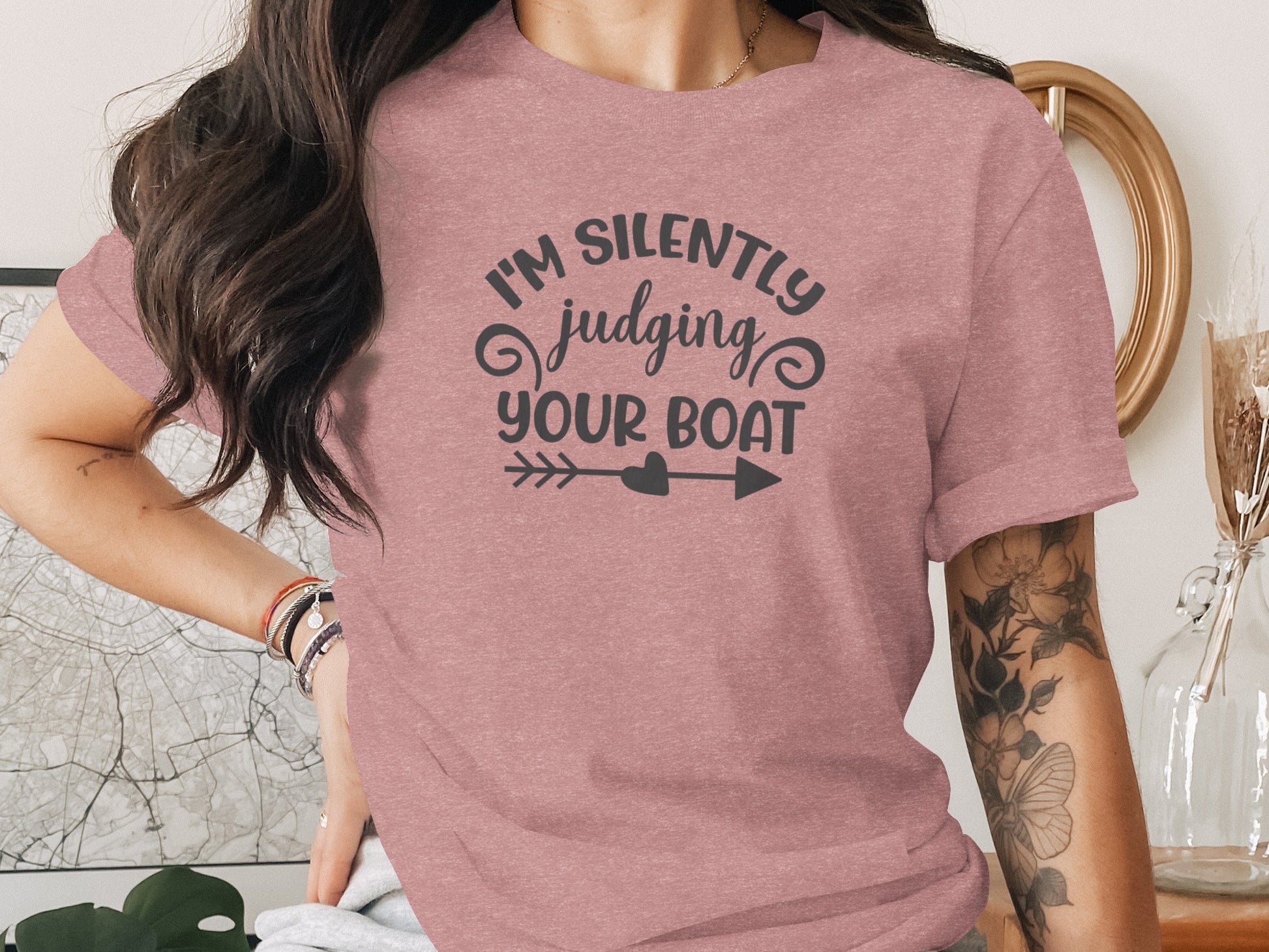I'm Silently Judging Your Boat Arrow Design Funny T-Shirt T-Shirt - Outdoor & Adventure Collection - Mile Marker 16 Gear by Cloud 16 Clothing Co.