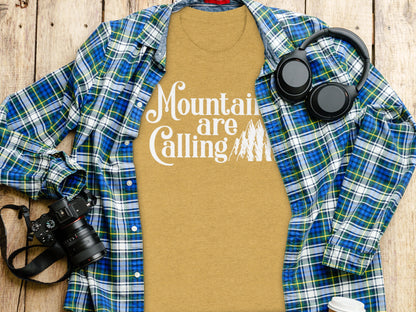 Mountains Are Calling And I Must Go Graphic Design T-Shirt T-Shirt - Outdoor & Adventure Collection - Mile Marker 16 Gear by Cloud 16 Clothing Co.