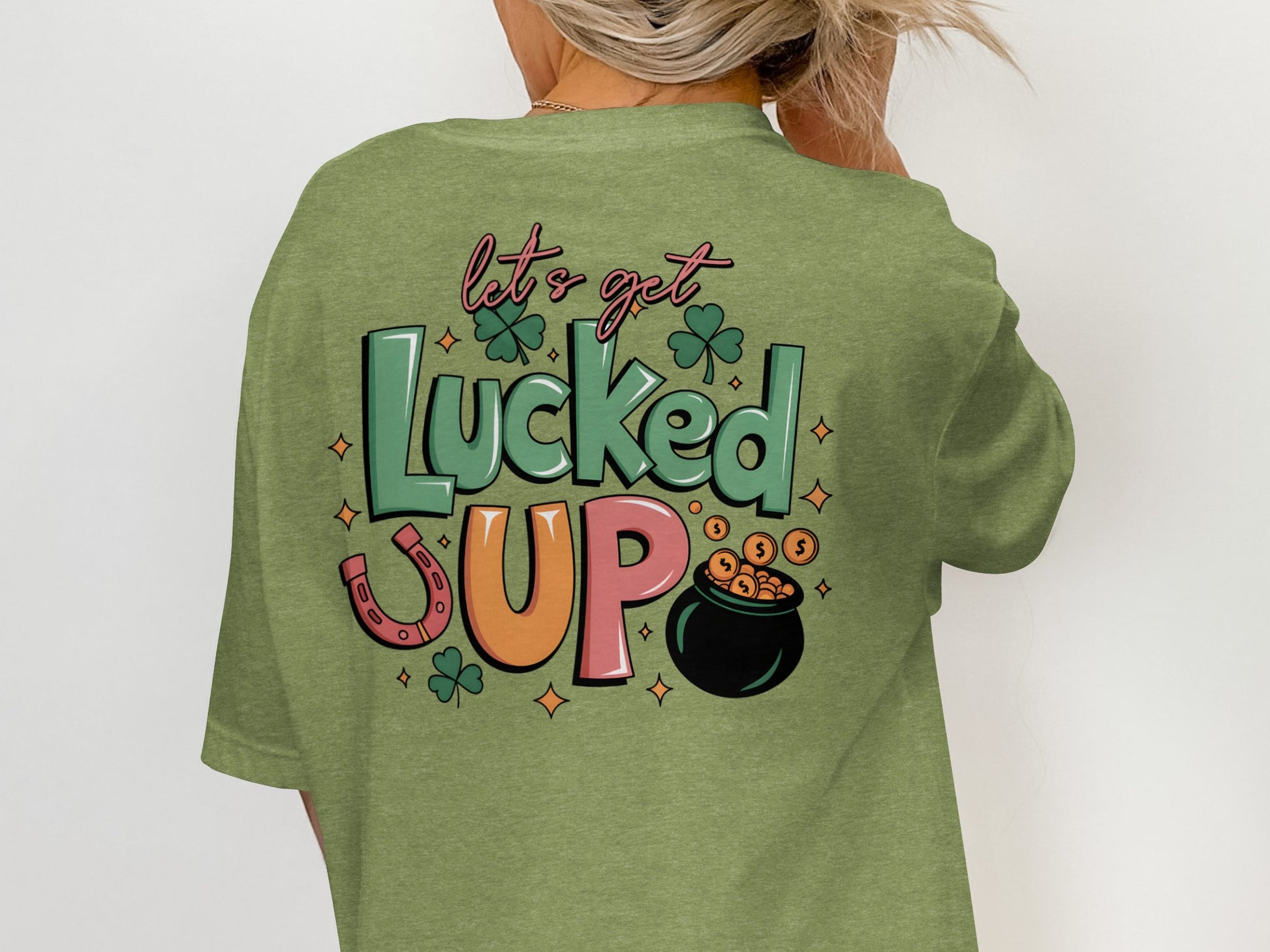 Scrappy Malone's Bar Art, Irish Bar Sign, Shamrock Clover Design, Irish Pub Decor T-Shirt - Scrappy Malone's Bar 100-Proof Humor - Cloud 16 Clothing Co.