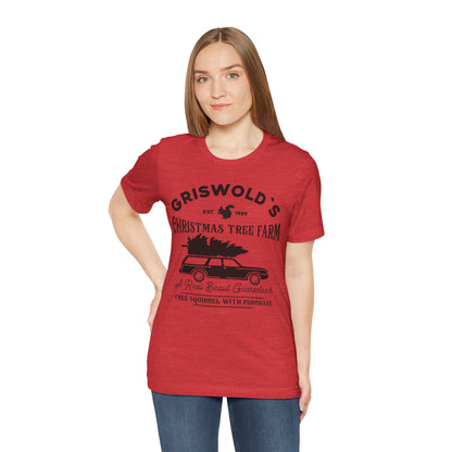 Griswold Christmas Tree Farm Vintage T-Shirt - Funny Holiday Graphic Tee