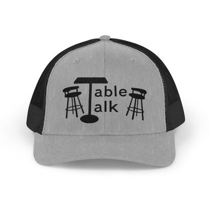 Table Talk Logo Embroidered Snapback Trucker Cap