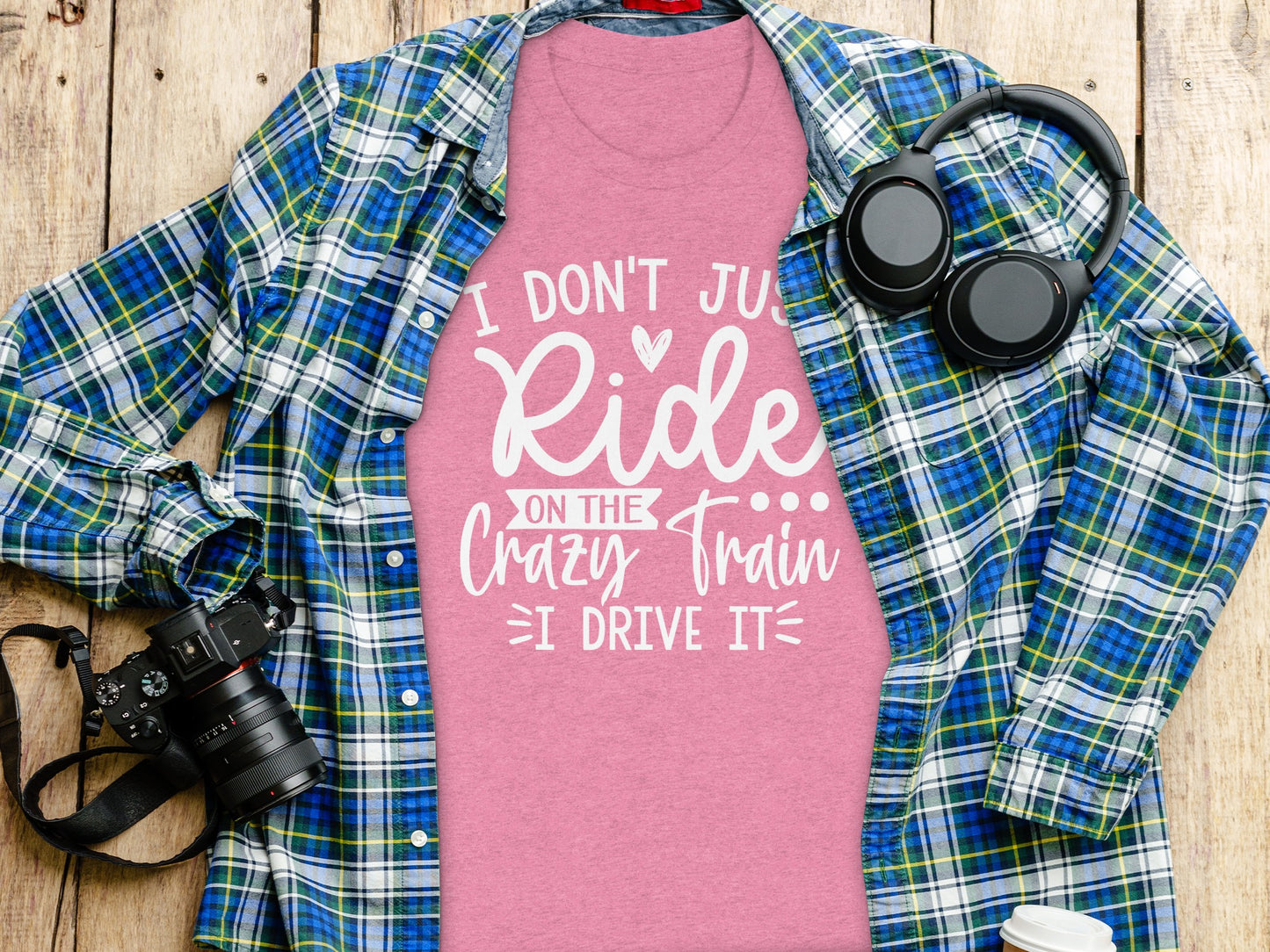 I Don't Just Ride On The Crazy Train I Drive It Shirt