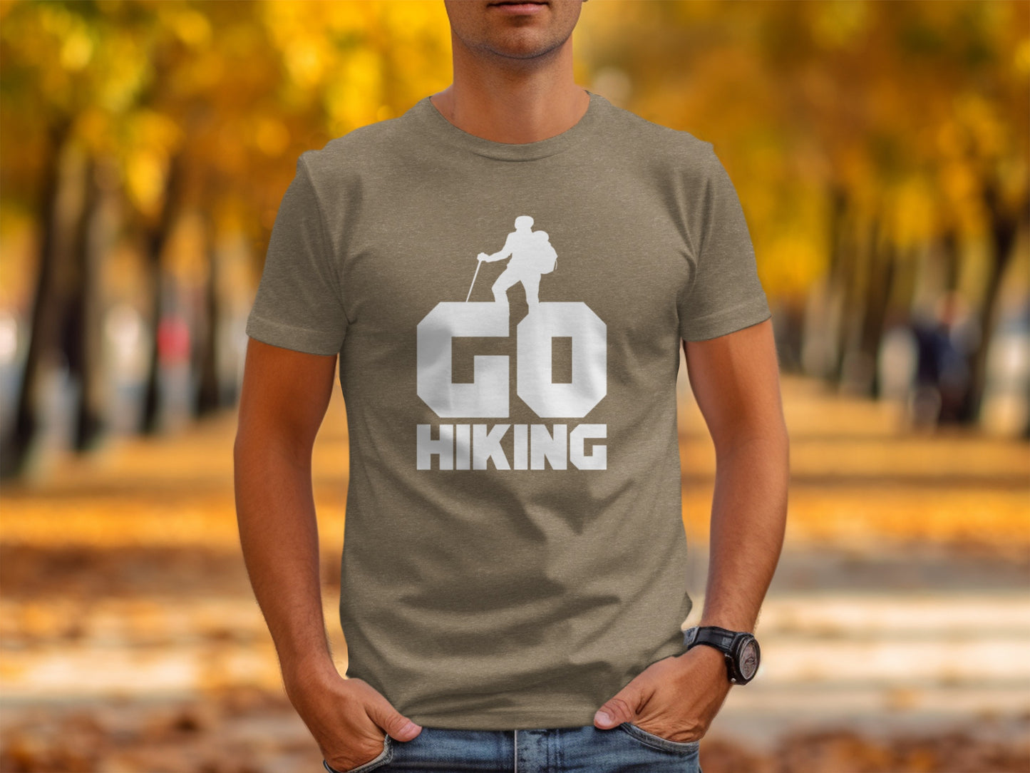 Go Hiking Motivation For Adventurous Hikers T-Shirt T-Shirt - Outdoor & Adventure Collection - Mile Marker 16 Gear by Cloud 16 Clothing Co.