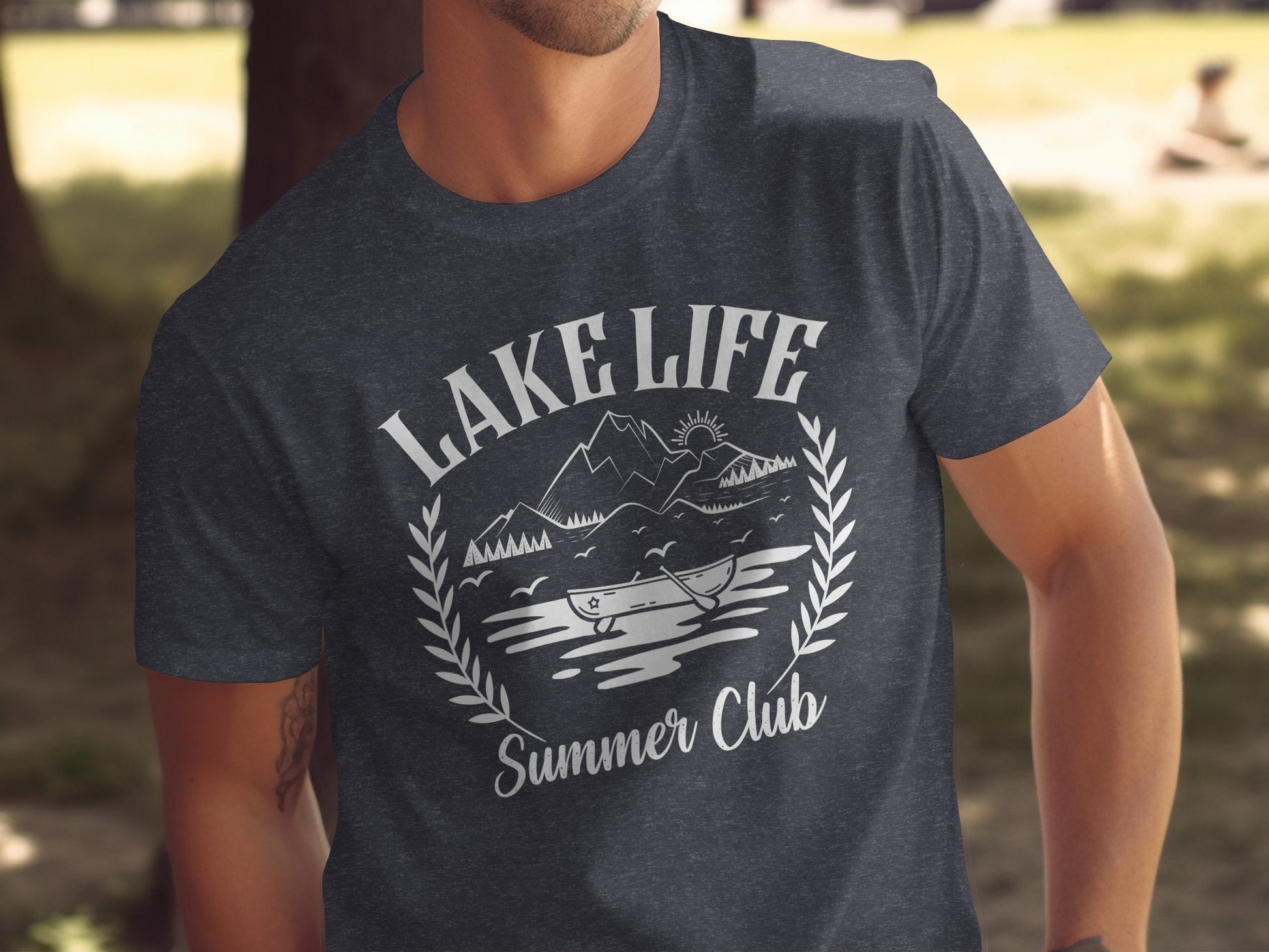 Lake Life Summer Club Boat Sunset Design Great Gift T-Shirt T-Shirt - Outdoor & Adventure Collection - Mile Marker 16 Gear by Cloud 16 Clothing Co.