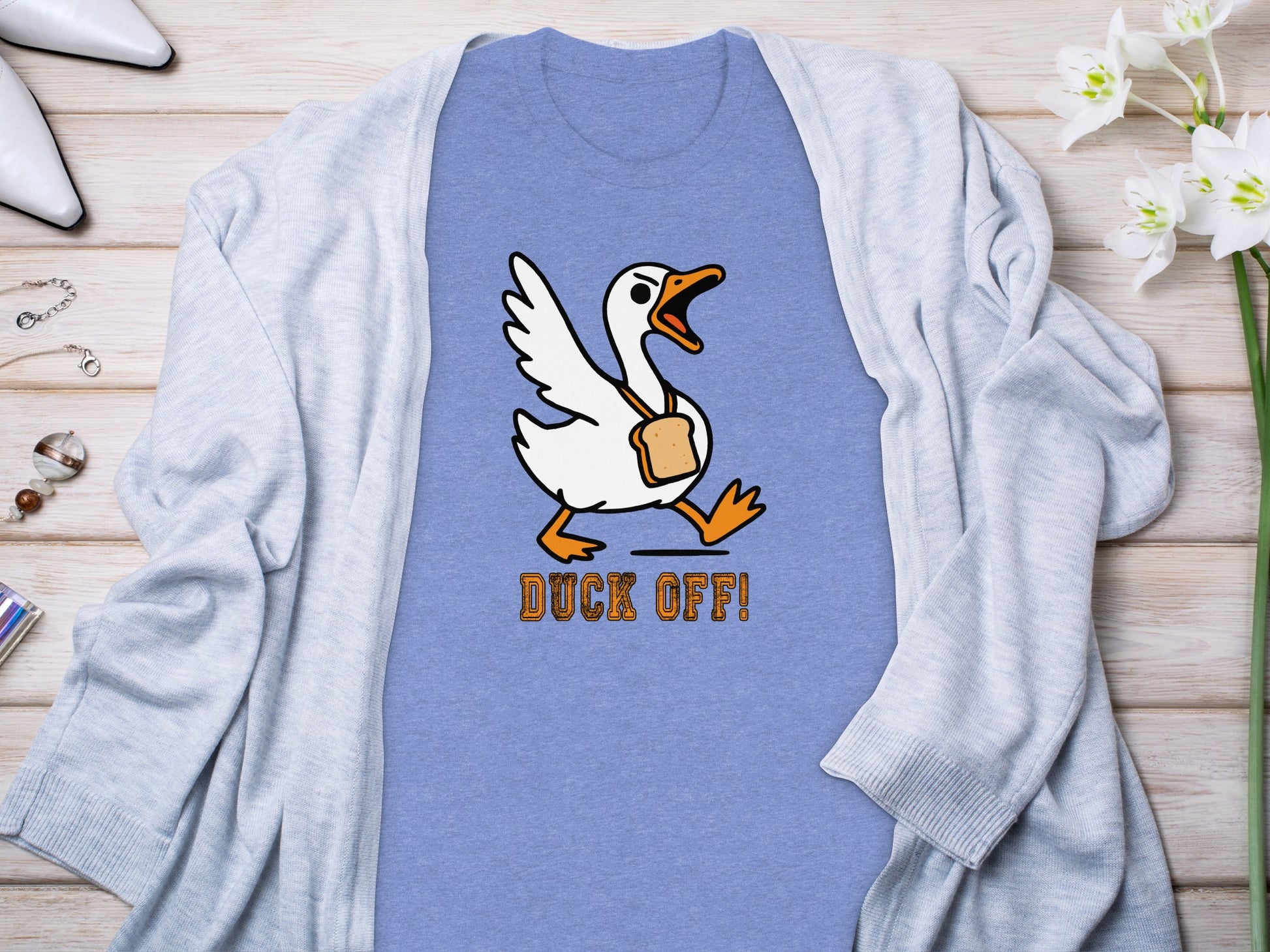 Duck Off Funny Graphic Tee for Animal Lovers