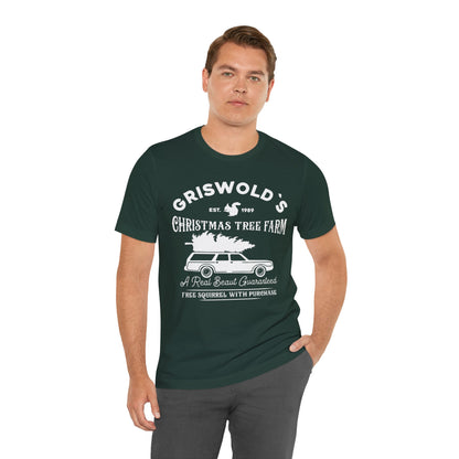 Griswold Christmas Tree Farm Vintage T-Shirt - Funny Holiday Graphic Tee