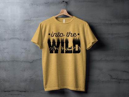 Into The Wild Outdoor Adventure Nature Inspired Graphic T-Shirt T-Shirt - Outdoor & Adventure Collection - Mile Marker 16 Gear by Cloud 16 Clothing Co.
