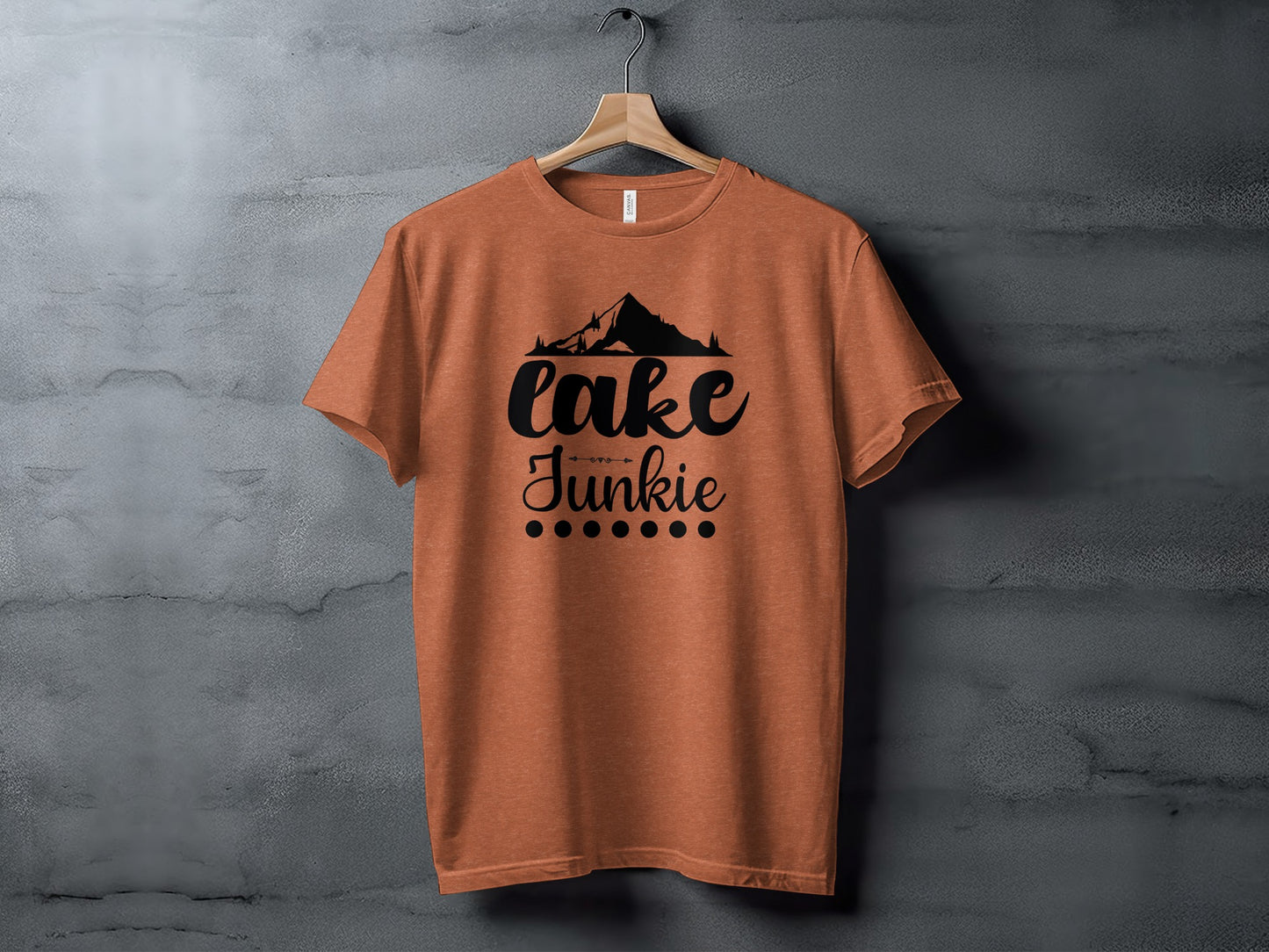 Lake Junkie Nature Lover Mountain Graphic Adventure T-Shirt T-Shirt - Outdoor & Adventure Collection - Mile Marker 16 Gear by Cloud 16 Clothing Co.