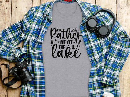 I'd Rather Be At The Lake Summer Holiday Gift T-Shirt T-Shirt - Outdoor & Adventure Collection - Mile Marker 16 Gear by Cloud 16 Clothing Co.